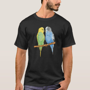Camiseta Bugerigar Parakeet Proprietária Mãe Mulheres K