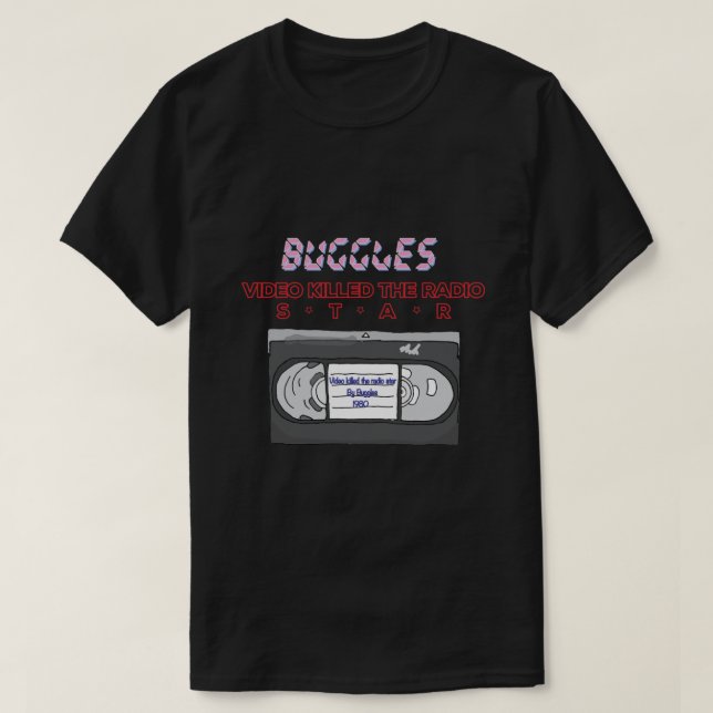 Camiseta Buggles T Shirt Vídeo matou a Radio Star Classic (Frente do Design)