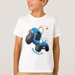 Camiseta Buggy duna em forma de cartoon de veículos rodoviá