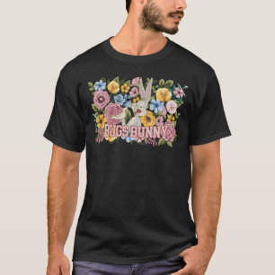 Camiseta BUGS BUNNY™ Bordado Floral Gráfico