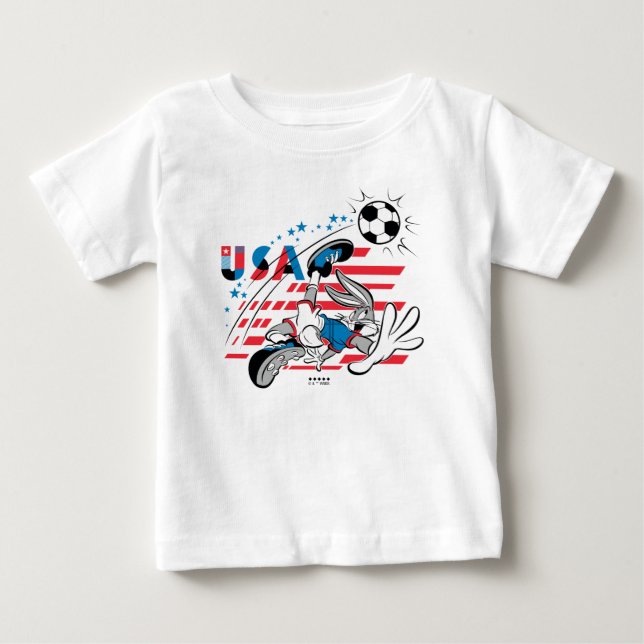 Camiseta BUGS BUNNY™ Time EUA Futebol Gráfico (Frente)