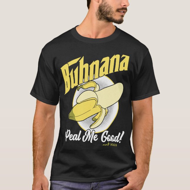 Camiseta Buhnana Peal Me Boa Banana Amarela (Frente)