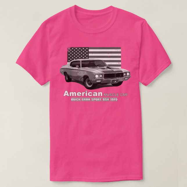 Camiseta Buick Gran Sport GSX American Muscle 60s 70s (Frente do Design)