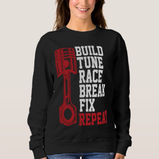 Camiseta Build Tune Race Break Fix Repeat Mechanics