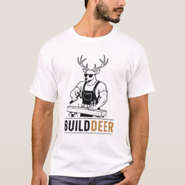 Camiseta Builddeer – Veado Construtor Engraçado Trocadilho