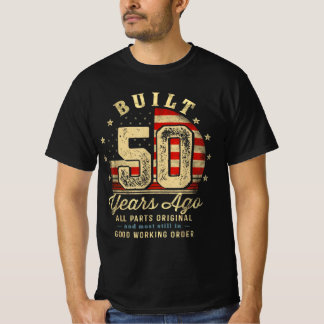 Camiseta Built 50 Years Ago Vintage 50th Birthday