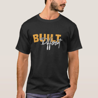 Camiseta Built Different Bold Motivational Typography Des