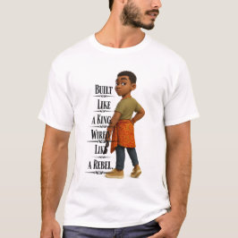 Camiseta Built like A King,Pixarstyle 3d