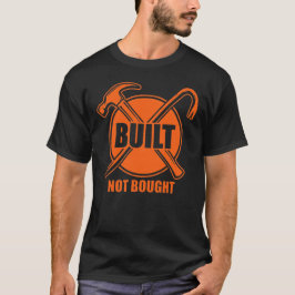 Camiseta Built Not Bought Blue Collar Gift