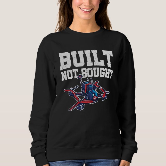 Camiseta Built Not Bought Drone Pilot Quadcopter Drone Flyi (Frente)