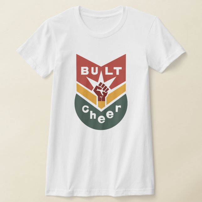 Camiseta BUILT TO CHEER Raised-Fist Badge (Postura )