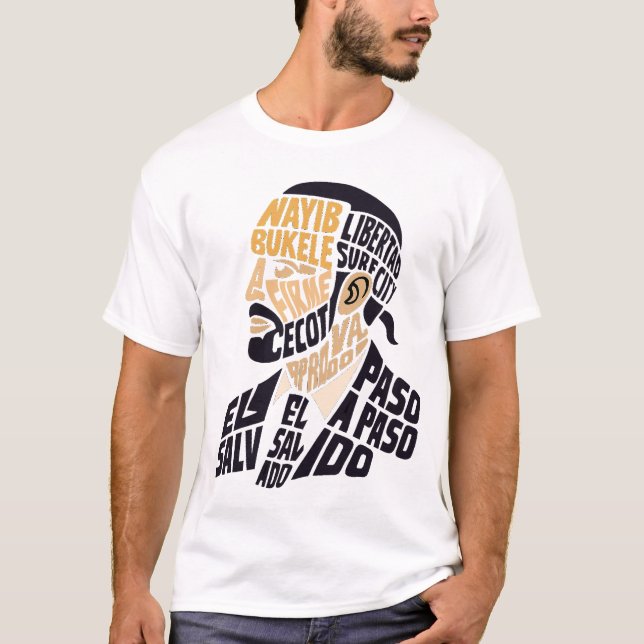 Camiseta bukele caligrama (Frente)