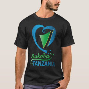 Camiseta Bukoba Tanzânia Bandeira Tanzanianos Homens Mulher