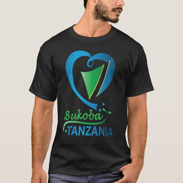 Camiseta Bukoba Tanzania Flag Tanzanian Men Women (Frente)