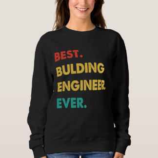 Camiseta Bulding Engineer Retro Best Bulding Engineer Ever