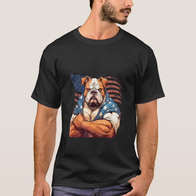 Camiseta Buldogue Americano (Frente)