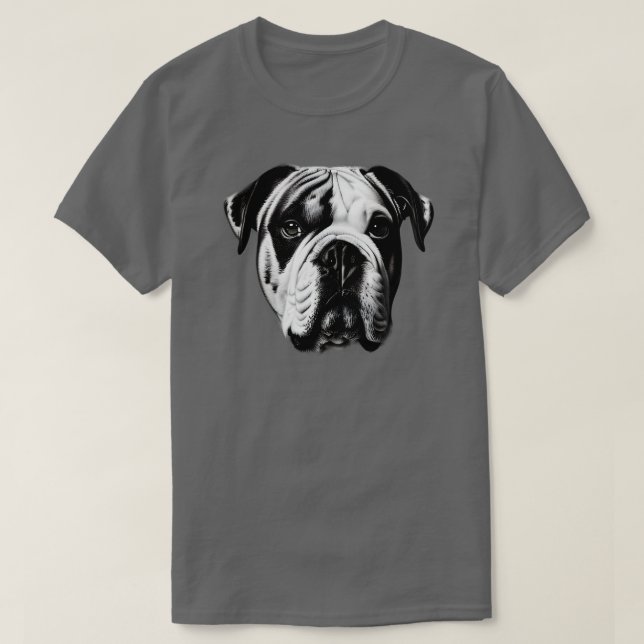 Camiseta Buldogue Americano (Frente do Design)