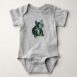 Camiseta Buldogue Bebê Buldogue Francês Bebê Bóstias de Fut