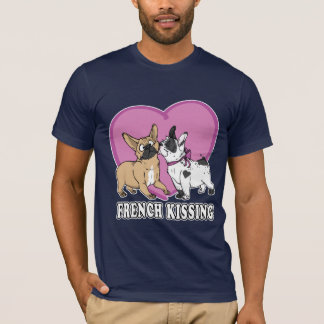 Camiseta (Buldogue) beijo francês