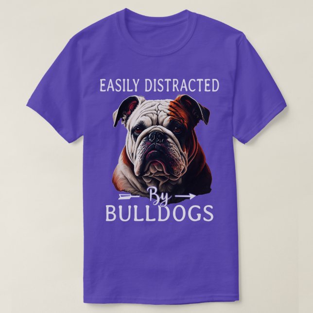 Camiseta Buldogue bonito 1 (Frente do Design)