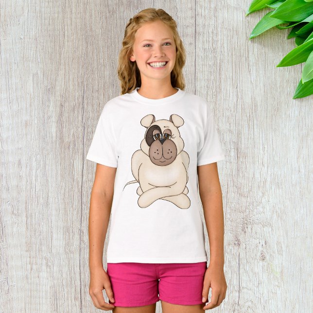 Camiseta Buldogue com Olhos Grandes (Criador carregado)