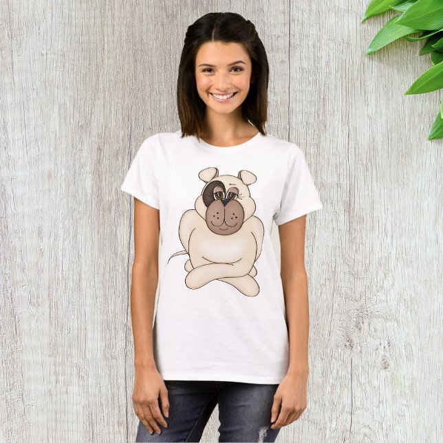 Camiseta Buldogue com Olhos Grandes (Criador carregado)