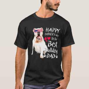 Camiseta Buldogue Cute American Flag O Melhor Pai De Corgi 