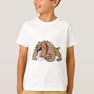 Camiseta Buldogue da arte dos desenhos animados