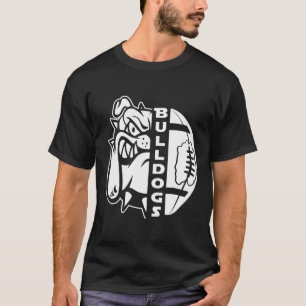 Camiseta Buldogue Enfrenta Metade do Jogo de Futebol