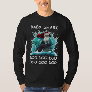 Camiseta Buldogue Francês Baby Shark Doo Doo Doo