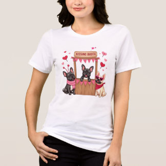 Camiseta Buldogue Francês Beijando Booth
