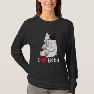 Camiseta Buldogue Francês Eu Adoro Boba Bubble milk Tea Do