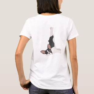 Camiseta Buldogue francês fazendo yoga