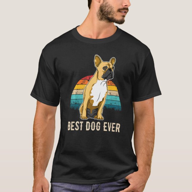 Camiseta Buldogue francês Frenchie Sunset 1 (Frente)