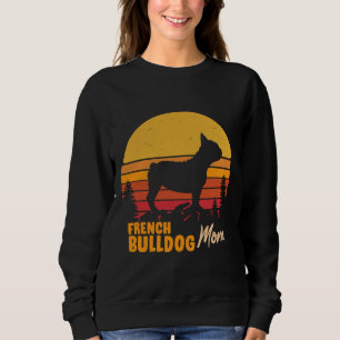 Camiseta Buldogue Francês Mãe Vintage Retro