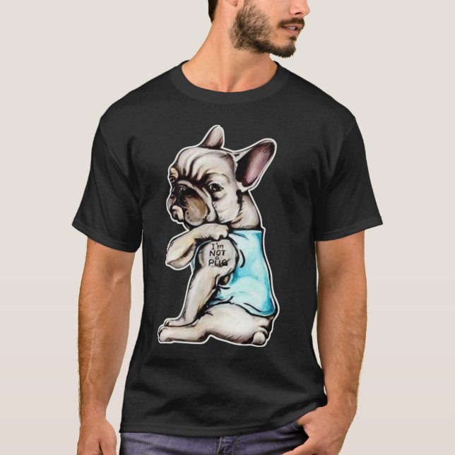 Camiseta Buldogue Francês | Não sou um presente de insetos (Frente)