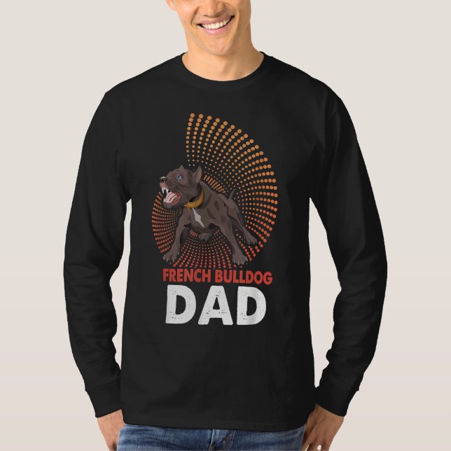 Camiseta Buldogue Francês pai (Frente)