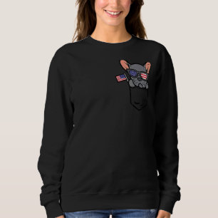 Camiseta Buldogue Francês Pocket Frenchie American Usa 4º d