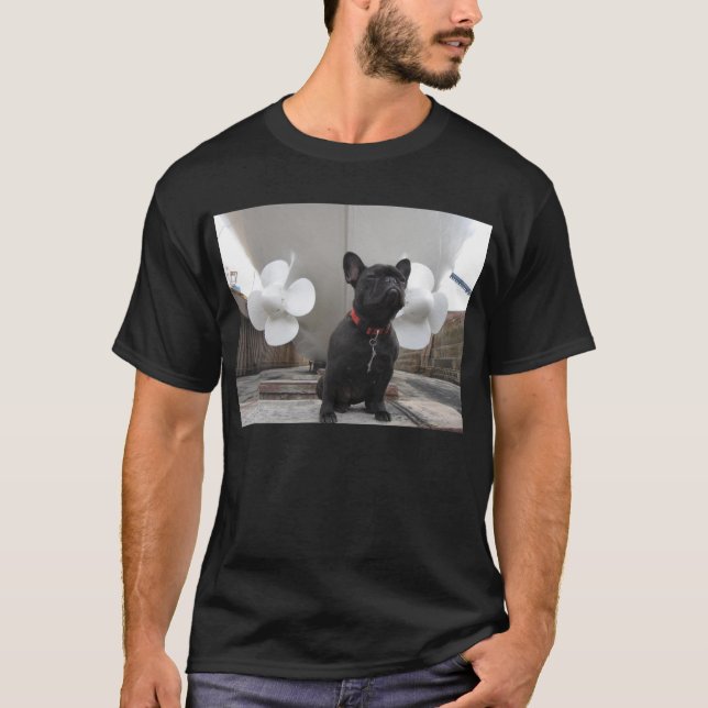 Camiseta Buldogue francês preto (Frente)