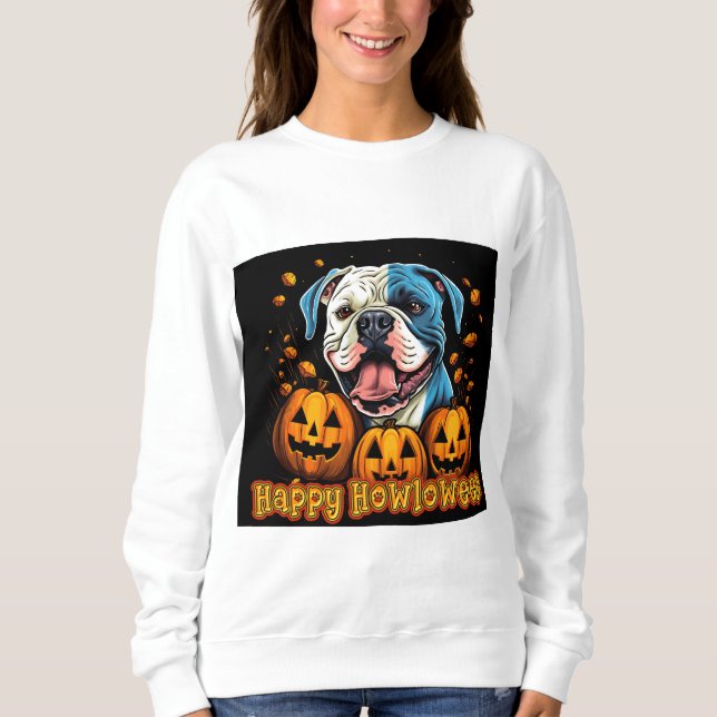 Camiseta Buldogue Happy Howloween (Frente)