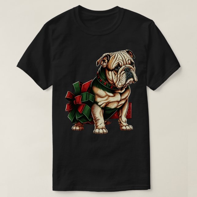 Camiseta Buldogue Natal 2 (Frente do Design)