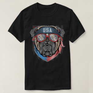 Camiseta Buldogue Patriótico