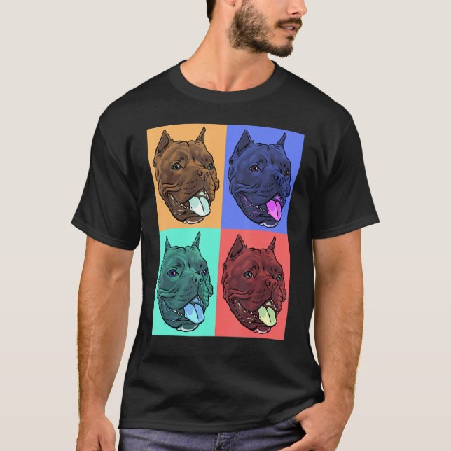 Camiseta Buldogue Pop Art (Frente)
