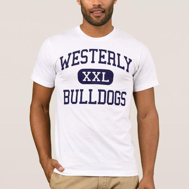 Camiseta - Buldogues - - Rhode para o oeste - ilha alta (Frente)