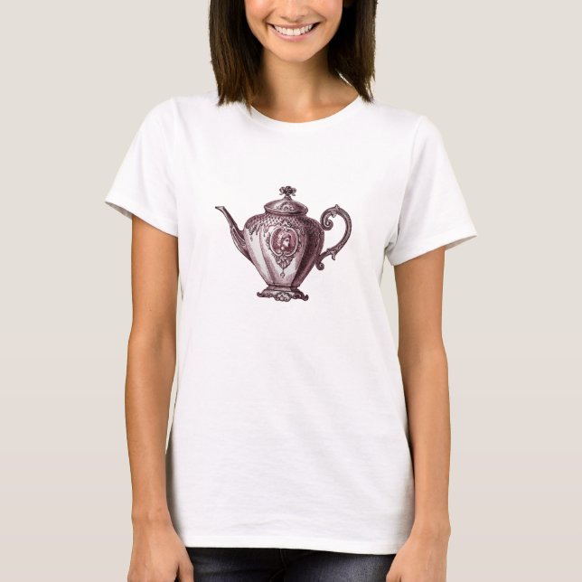 Camiseta Bule do Victorian do vintage (Frente)