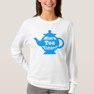 Camiseta Bule - mais vigário do chá? - Azul e branco mead