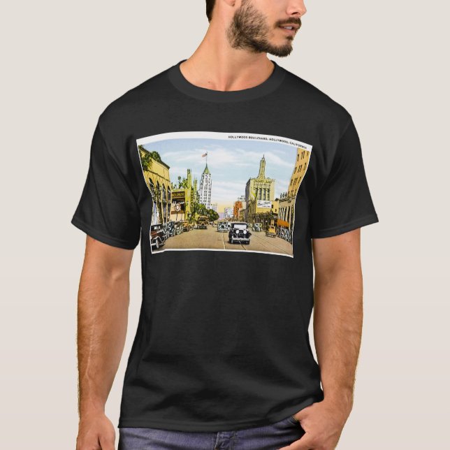 Camiseta Bulevar de Hollywood, Hollywood, Califórnia (Frente)