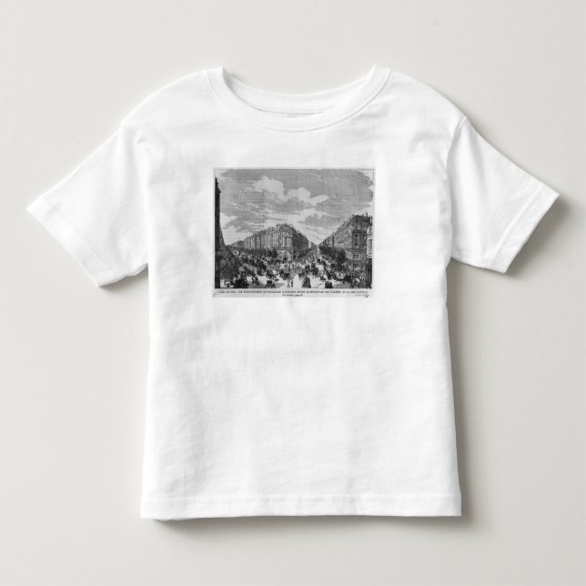 Camiseta Bulevar Haussmann estendido no meio (Frente)