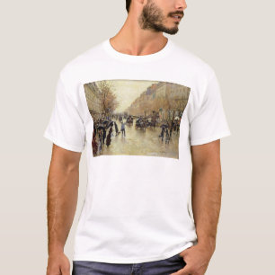 Camiseta Bulevar Poissonniere na chuva, c.1885