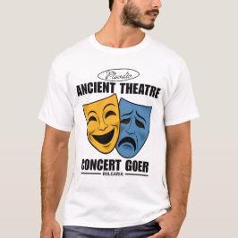 Camiseta Bulgária: espectador de concerto no teatro antigo 